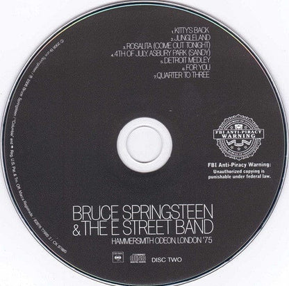 Bruce Springsteen & The E Street Band* - Hammersmith Odeon, London '75 (2xCD) Columbia CD 828767799520