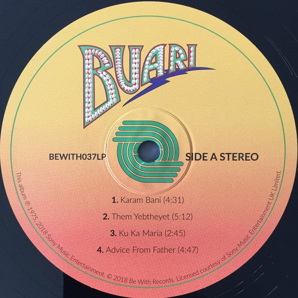 Buari – Buari (LP, 180g, Be With Records, 2018) Image 3