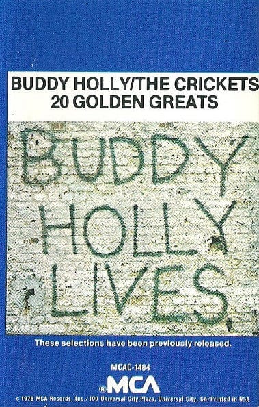 Buddy Holly & The Crickets (2) - 20 Golden Greats (Cassette) MCA Records,MCA Records Cassette 07673214844