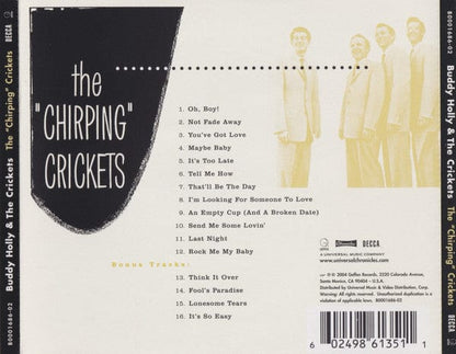 Buddy Holly & The Crickets (2) - The "Chirping" Crickets (CD) Geffen Records,Chronicles,Decca CD 602498613511