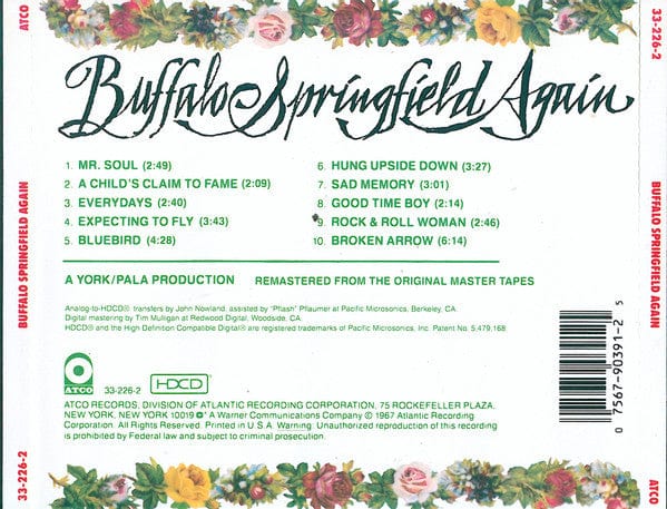 Buffalo Springfield - Buffalo Springfield Again (CD) ATCO Records CD 075679039125
