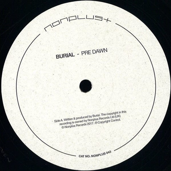 Burial - Pre Dawn / Indoors (12") on Nonplus Records at Further Records
