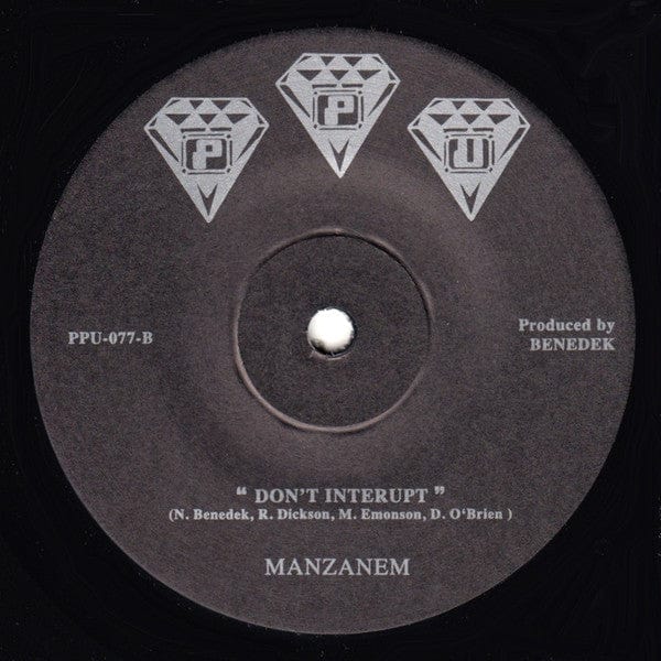 C.O.O.L Band / Manzanem - Jam 1 / Don't Interupt (7") Peoples Potential Unlimited Vinyl