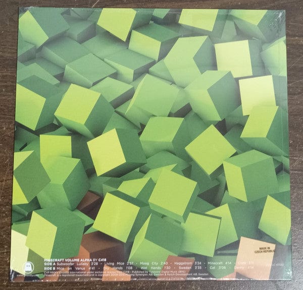 C418 - Minecraft Volume Alpha (LP) (Transparent w/ Green Blob)