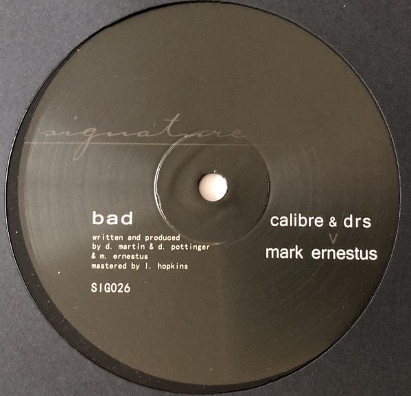 Calibre & DRS v Mark Ernestus - Bad / Badder (12") Signature Records Vinyl