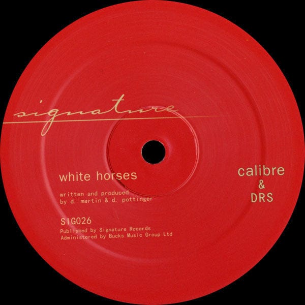 Calibre & DRS - White Horses / Living For  (12") Signature Records Vinyl