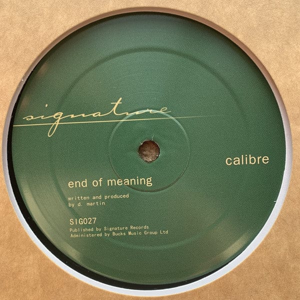 Calibre - Falls To You VIP / End Of Meaning (12") Signature Records Vinyl