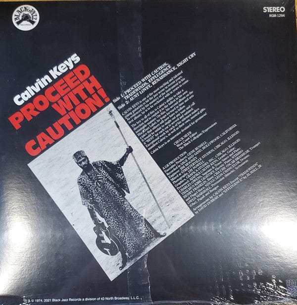 Calvin Keys - Proceed With Caution! (LP) Real Gone Music,Black Jazz Records Vinyl 848064012948
