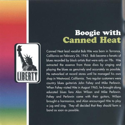 Canned Heat - Boogie With Canned Heat (CD) Iconoclassic Records,Liberty CD 5099946425225