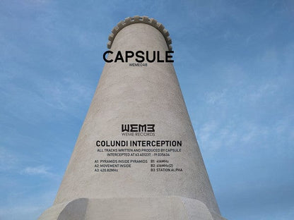 Capsule – Colundi Interception (12", WéMè Records, 2018) Back Cover