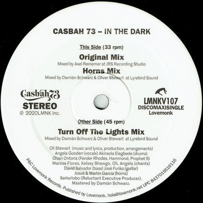 Casbah 73 - In The Dark (12") Lovemonk Vinyl