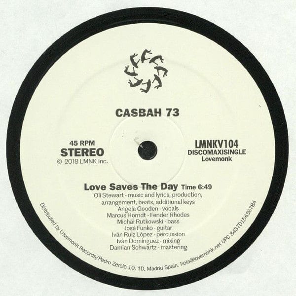 Casbah 73 - Love Saves The Day (12", Maxi) Lovemonk