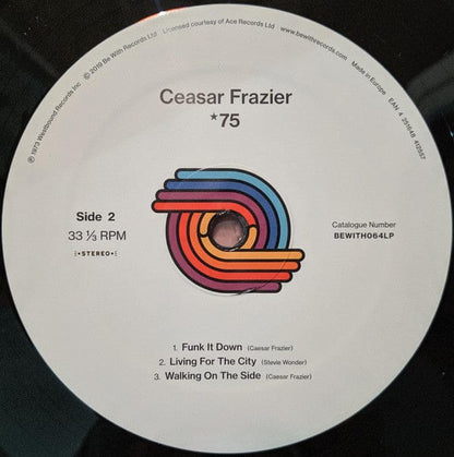 Ceasar Frazier* - 75 (LP) Be With Records Vinyl 4251648412557