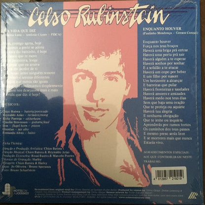 Celso Rubinstein - Celso Rubinstein (7") Notes On A Journey Vinyl 4012957219219