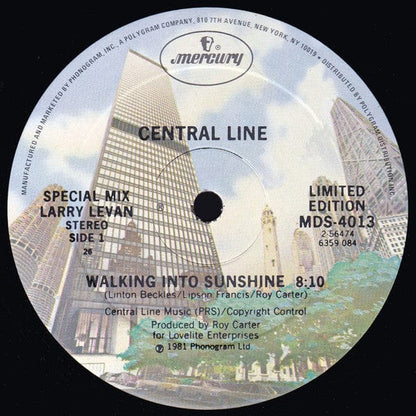 Central Line - Walking Into Sunshine (12") Mercury Vinyl