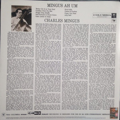 Charles Mingus - Mingus Ah Um (LP) Columbia Vinyl