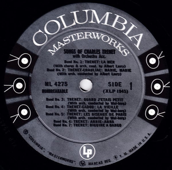 Charles Trenet - Songs Of Charles Trenet on Columbia Masterworks at Further Records
