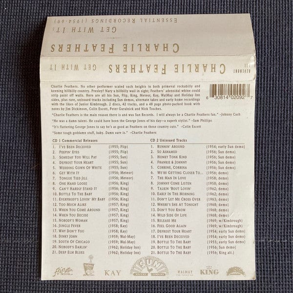 Charlie Feathers – Get With It: Essential Recordings (1954-69) (2xCD, Revenant, 1998) Image 3