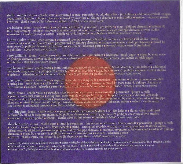 Charlie Watts Jim Keltner Project* - Charlie Watts Jim Keltner Project (CD) CyberOctave CD 724384869526