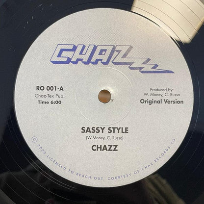 Chazz (4) - Sassy Style (12") Reach Out Vinyl