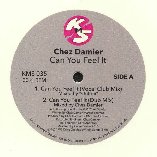 Chez Damier - Can You Feel It  (12") KMS Vinyl KMS035ALawrie@CurvePusherBG5464701A1