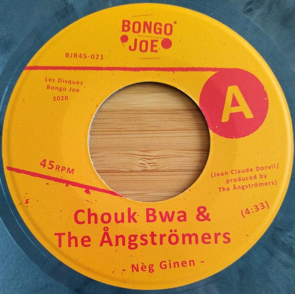 Chouk Bwa LibÃ¨te & The Ã ngstrÃ¶mers - NÃ¨g Ginen / Ogou Bwe (7", Single, Ltd, Bla) Les Disques Bongo Joe