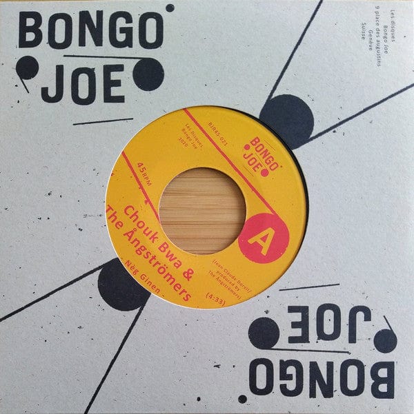 Chouk Bwa LibÃ¨te & The Ã ngstrÃ¶mers - NÃ¨g Ginen / Ogou Bwe (7", Single, Ltd, Bla) Les Disques Bongo Joe