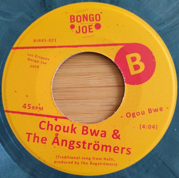 Chouk Bwa LibÃ¨te & The Ã ngstrÃ¶mers - NÃ¨g Ginen / Ogou Bwe (7", Single, Ltd, Bla) Les Disques Bongo Joe