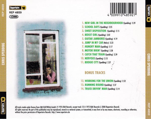 Chris Spedding - Chris Spedding (CD) Repertoire Records CD 4009910485927