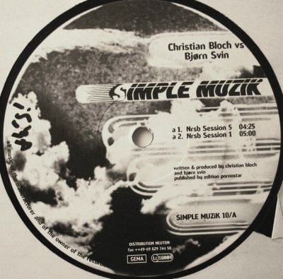 Christian Bloch vs Bjørn Svin - NRSB Session (12") Simple Muzik Vinyl