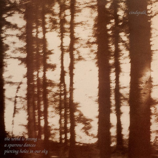 Cindytalk – The Wind Is Strong... (LP, White in Clear, Dais Records, 2021) Front Cover
