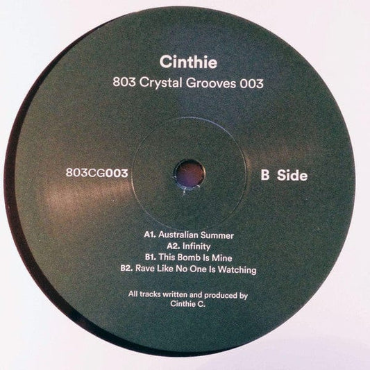 Cinthie - 803 Crystal Grooves 003 (12") on Further Records at Further Records