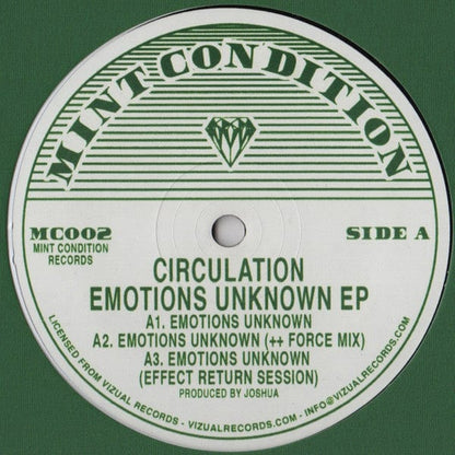 Circulation (2) - Emotions Unknown EP (12") Mint Condition (2) Vinyl