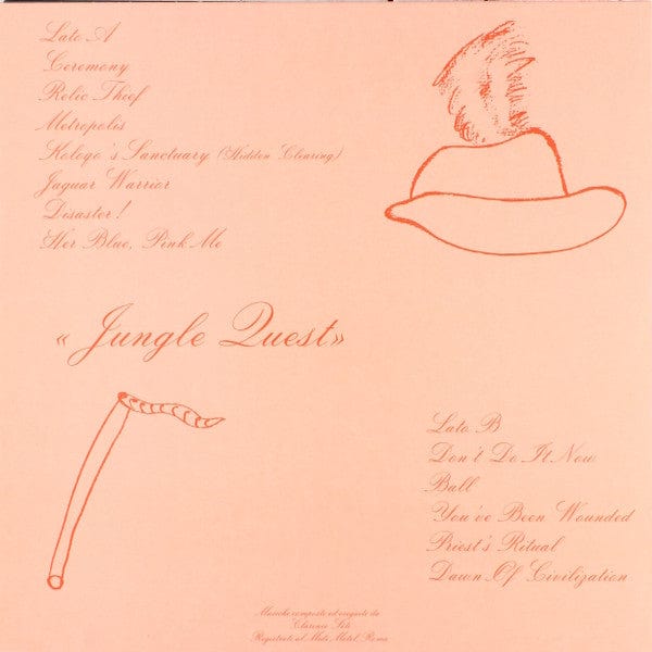 Clarence Séti – Jungle Quest (LP, Lily Record, 2019) Back Cover