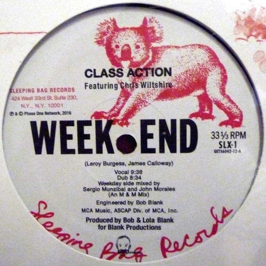 Class Action Featuring Christine Wiltshire - Weekend (12") Get On Down,Sleeping Bag Records Vinyl 664425604214