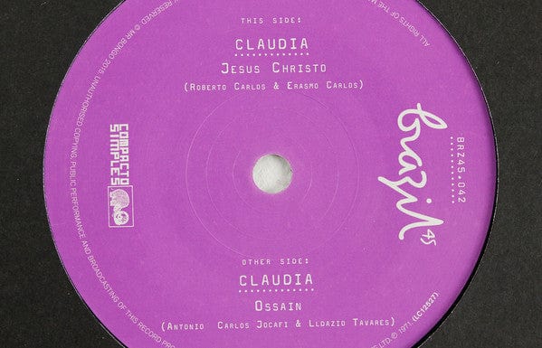 Claudia (6) - Jesus Cristo / Ossain (7") Mr Bongo