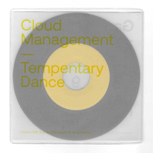 Cloud Management / Gavsborg - Tempentary Dance / Did not make this for Jah_9 feat. Shanique Marie (7") dispari Vinyl