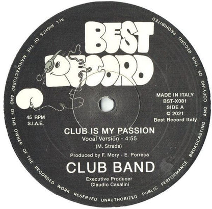 Club Band - Club Is My Passion (12") Best Record,Best Record Italy Vinyl