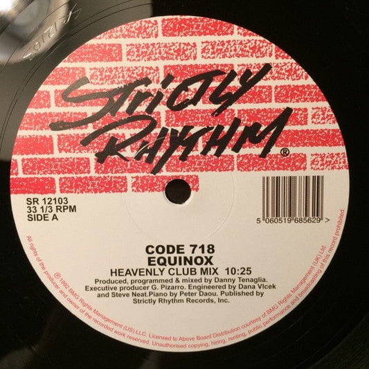 Code 718 - Equinox (12", RE) Strictly Rhythm
