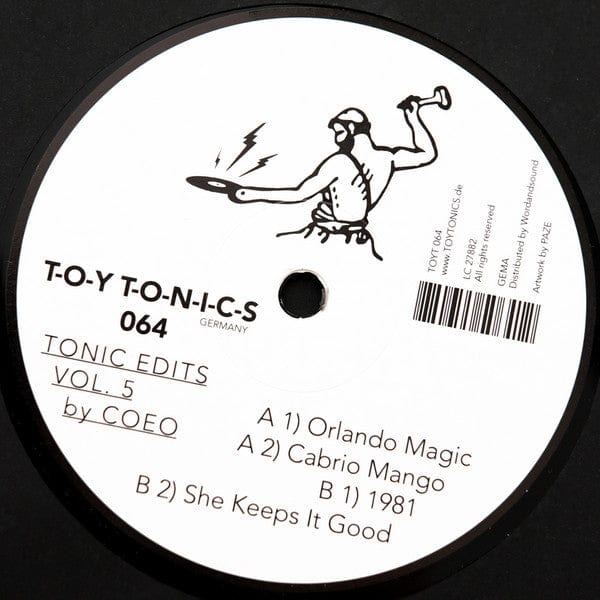 COEO - Tonic Edits Vol. 5 (12") Toy Tonics Vinyl