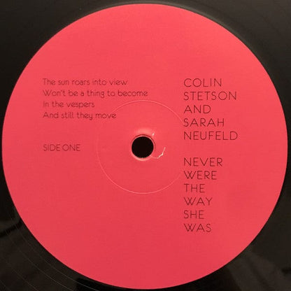 Colin Stetson And Sarah Neufeld - Never Were The Way She Was (LP, Album, 180) on Constellation at Further Records
