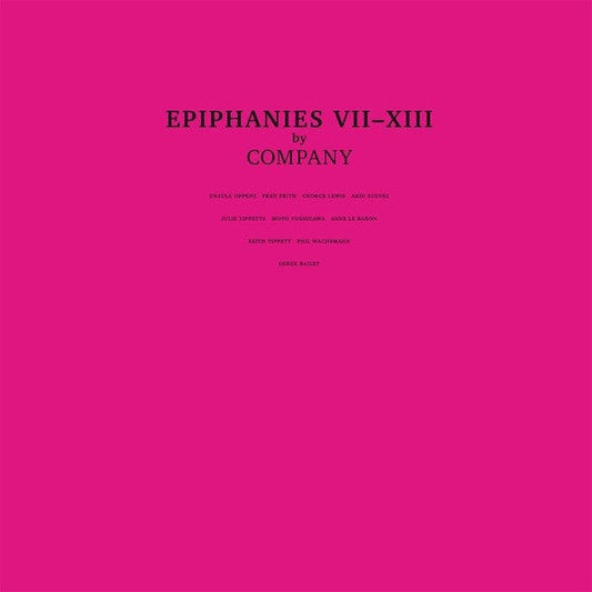 Company (2) - Epiphanies VII-XIII (3xLP) Honest Jon's Records Vinyl