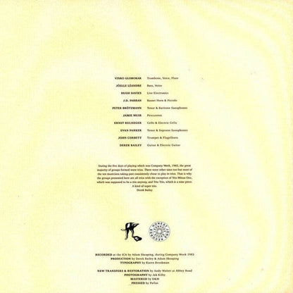 Company (2) - Trios (2xLP) Honest Jon's Records Vinyl