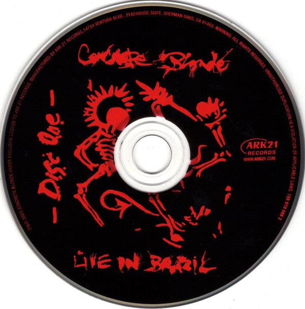 Concrete Blonde – Live In Brazil (2xCD, Ark 21 Records, 2003) Image 3