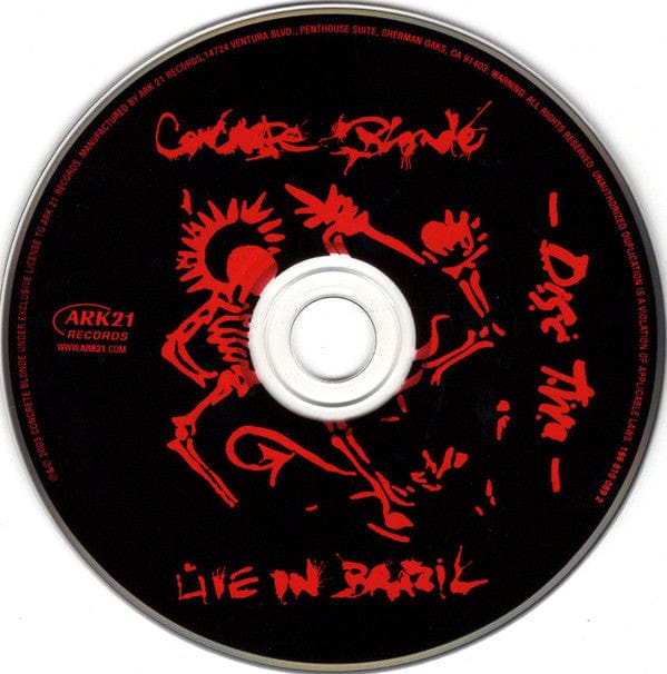 Concrete Blonde – Live In Brazil (2xCD, Ark 21 Records, 2003) Image 4