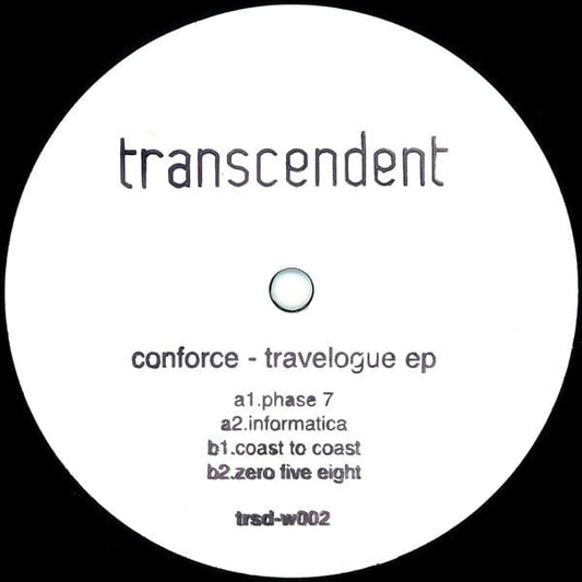 Conforce - Travelogue EP (12") Transcendent Vinyl