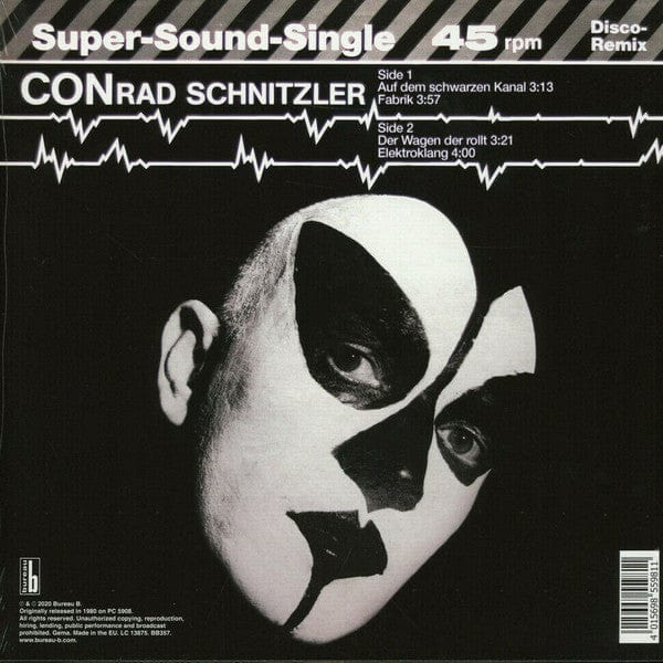 Conrad Schnitzler - Auf Dem Schwarzen Kanal (12") Bureau B Vinyl 4015698559811