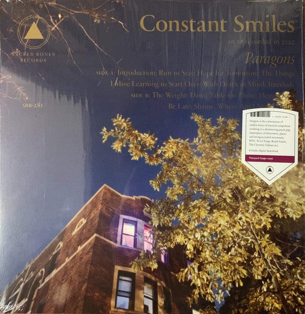 Constant Smiles – Paragons (LP, Purple, Sacred Bones Records, 2021) Front Cover