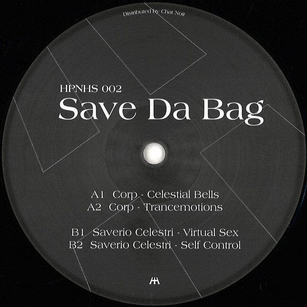 Corp Saverio Celestri – Save Da Bag (12", Hypnohouse, 2020) Front Cover