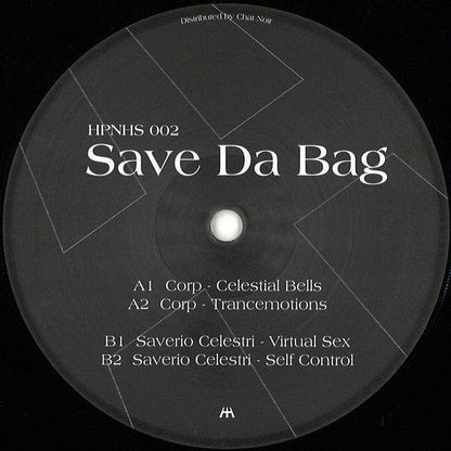 Corp Saverio Celestri – Save Da Bag (12", Hypnohouse, 2020) Front Cover